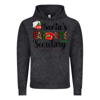 Vintage Black santa's favorite secretary Vintage Hoodie - AdoDesignShop