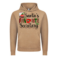 Vintage Coffee santa's favorite secretary Vintage Hoodie - AdoDesignShop