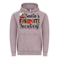 Vintage Zinc santa's favorite secretary Vintage Hoodie - AdoDesignShop