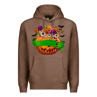 Chestnut Personalized Boy Halloween Candy Premium Hoodie - texasbilliewilder