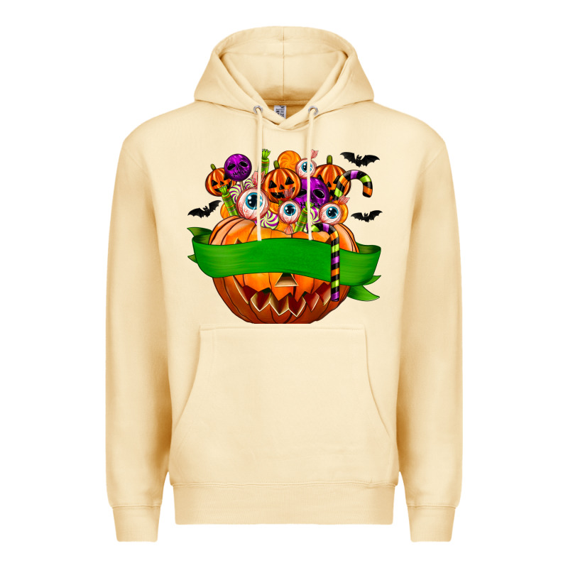 Personalized Boy Halloween Candy Premium Hoodie by texasbilliewilder | Teevron