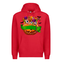 Red Personalized Boy Halloween Candy Premium Hoodie - texasbilliewilder