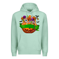 Seafoam Personalized Boy Halloween Candy Premium Hoodie - texasbilliewilder