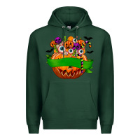 Sports Green Personalized Boy Halloween Candy Premium Hoodie - texasbilliewilder