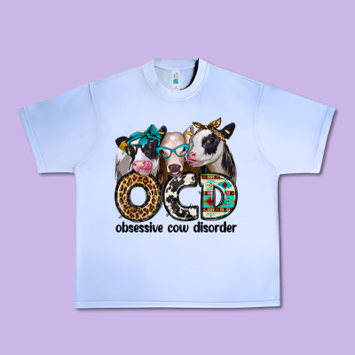 Ocd Obsessive Cow Disorder Urban Heavy Tee Designed By Jasminsmagicworld