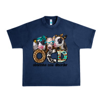 Navy ocd obsessive cow disorder Urban Heavy Tee - Jasminsmagicworld