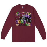Burgundy let the good times roll Long Sleeve Tee - MaliasSmallBusiness
