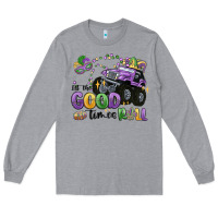 Heather Grey let the good times roll Long Sleeve Tee - MaliasSmallBusiness