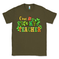 Army Green one lucky teacher Classic Tee - AdoDesignShop