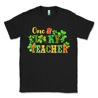 Black one lucky teacher Classic Tee - AdoDesignShop