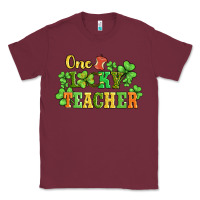 Burgundy one lucky teacher Classic Tee - AdoDesignShop
