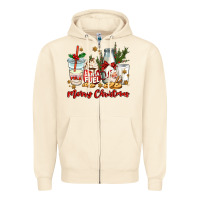 Sandshell santa fuel merry christmas Zipper Hoodie - MaliasSmallBusiness