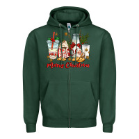 Sports Green santa fuel merry christmas Zipper Hoodie - MaliasSmallBusiness