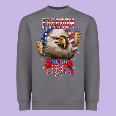 Freedom Born Free Tour 1776 Heavyweight Sweatshirt Designed By Nancycooperartshop