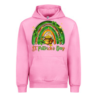 Fuchsia Pink St. Patrick's Day rainbow Urban Hoodie - HowdyJamesFarm