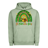 Pigment Oil Green St. Patrick's Day rainbow Urban Hoodie - HowdyJamesFarm