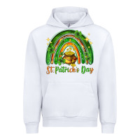 White St. Patrick's Day rainbow Urban Hoodie - HowdyJamesFarm