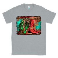 Heather Grey country boots Christmas Classic Tee - Jasminsmagicworld