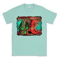 Seafoam country boots Christmas Classic Tee - Jasminsmagicworld
