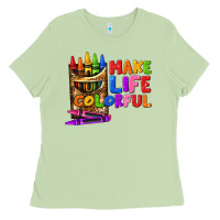 Matcha make life colorful Ladies Tee - texasbilliewilder