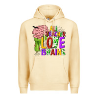 Pina Colada All Teacher Love Brains Premium Hoodie - texasbilliewilder