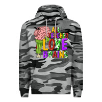 Slate Camo All Teacher Love Brains Premium Hoodie - texasbilliewilder