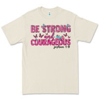 Bone be strong and courageous Premium Tee - texasbilliewilder