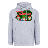 Heather Grey Merry Christmas - Gnome - Gnome Heavyweight Hoodie - Bettercallsaul
