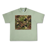 Oil Green camouflage  leopard Urban Heavy Tee - BarkalooDesign