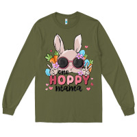 Army Green one hoppy mama Long Sleeve Tee - MaliasSmallBusiness