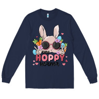 Navy one hoppy mama Long Sleeve Tee - MaliasSmallBusiness