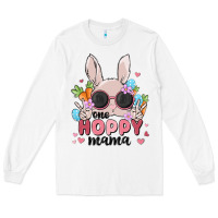 White one hoppy mama Long Sleeve Tee - MaliasSmallBusiness
