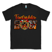 Black American Flag Firefighter Son Classic Tee - LillyAllenDesigns