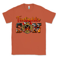 Copper American Flag Firefighter Son Classic Tee - LillyAllenDesigns
