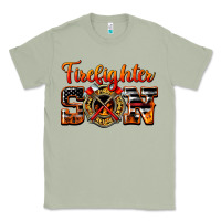 Matcha American Flag Firefighter Son Classic Tee - LillyAllenDesigns