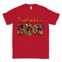 Red American Flag Firefighter Son Classic Tee - LillyAllenDesigns