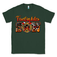 Sports Green American Flag Firefighter Son Classic Tee - LillyAllenDesigns
