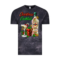 Cloud Black christmas cocktail martini and gift Vintage Tee - AdoDesignShop