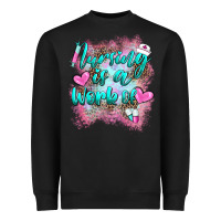 Black nursing is a work of Heavyweight Sweatshirt - BarkalooDesign