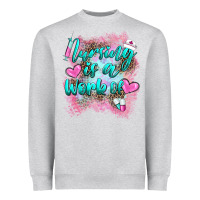Heather Grey nursing is a work of Heavyweight Sweatshirt - BarkalooDesign