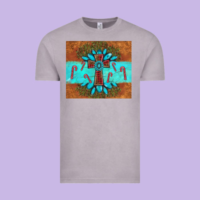 Christmas Cross Gemstone Vintage Tee Designed By Adodesignshop