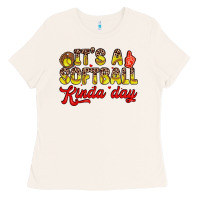 Bone it s a softball kinda day Ladies Tee - Zillion Design Studio