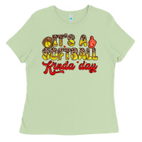 Matcha it s a softball kinda day Ladies Tee - Zillion Design Studio