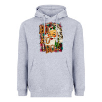 Heather Grey Christmas Ho Ho Ho Heavyweight Hoodie - Bettercallsaul