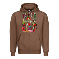 Chestnut santas favorite elf Zipper Hoodie - MaliasSmallBusiness