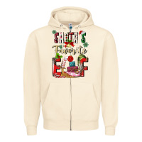 Sandshell santas favorite elf Zipper Hoodie - MaliasSmallBusiness