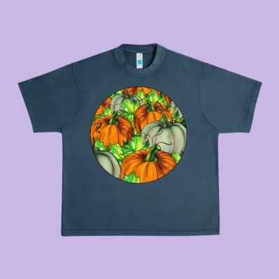 Fall Rounded Urban Heavy Tee Designed By Lillyallendesigns