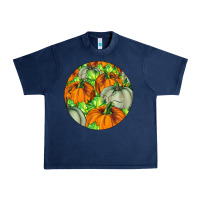 Navy Fall Rounded Urban Heavy Tee - LillyAllenDesigns