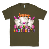 Army Green Happy Easter Classic Tee - CowhideDigitalArt