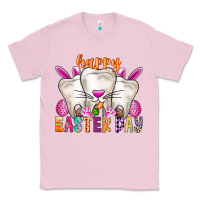 Bubblegum Pink Happy Easter Classic Tee - CowhideDigitalArt